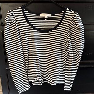 Marc Jacobs black and white Striped Top